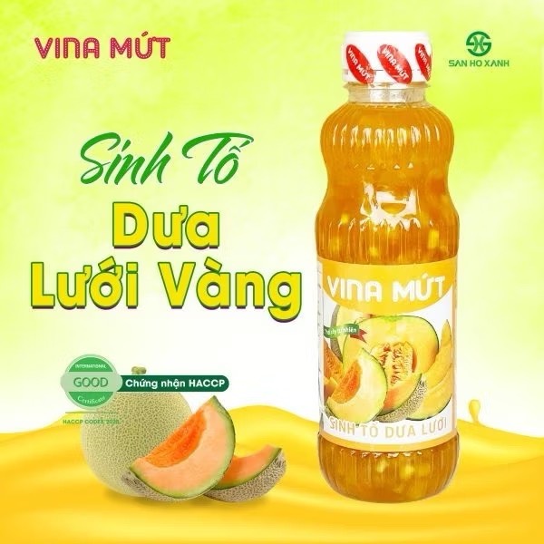 Vina Mứt Dưa Lưới Vàng chai 1 Lít