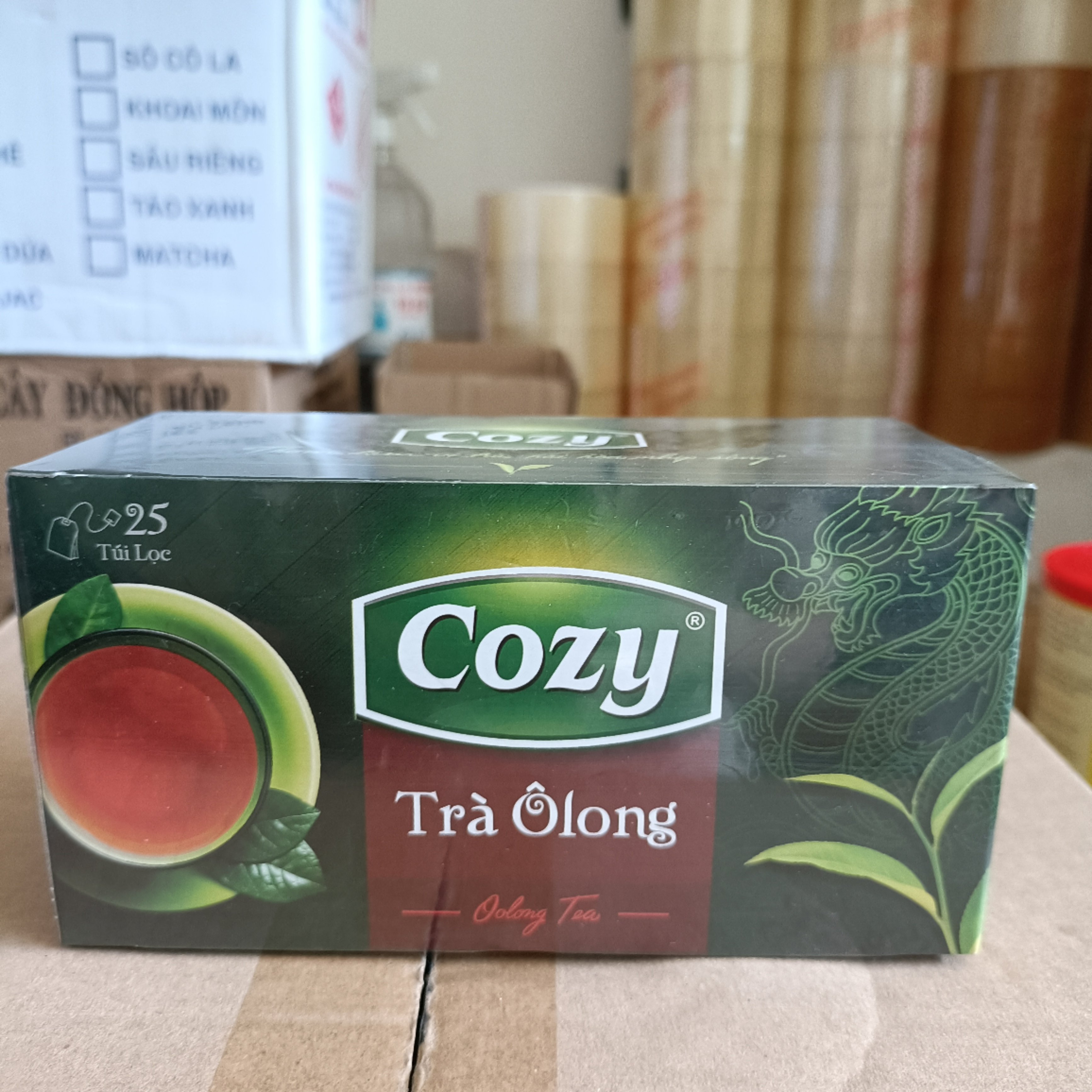 Trà Cozy túi lọc hộp 50gr (25gói x 2gr) - OLONG