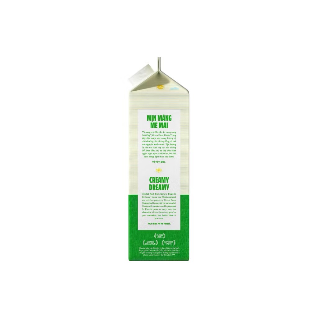 Sữa tươi thanh trùng Green Farm hộp 900g