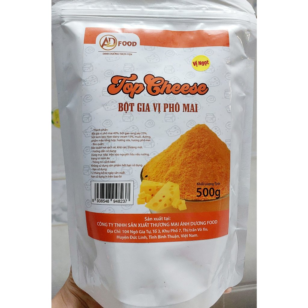 Bột phô mai mặn Top Chesse 500g
