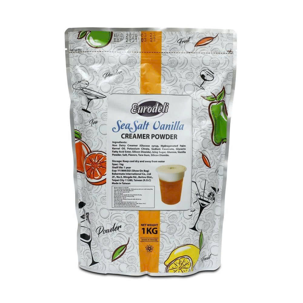 Bột tạo màng muối biển SeaSalt Vanilla Eurodeli túi 1kg