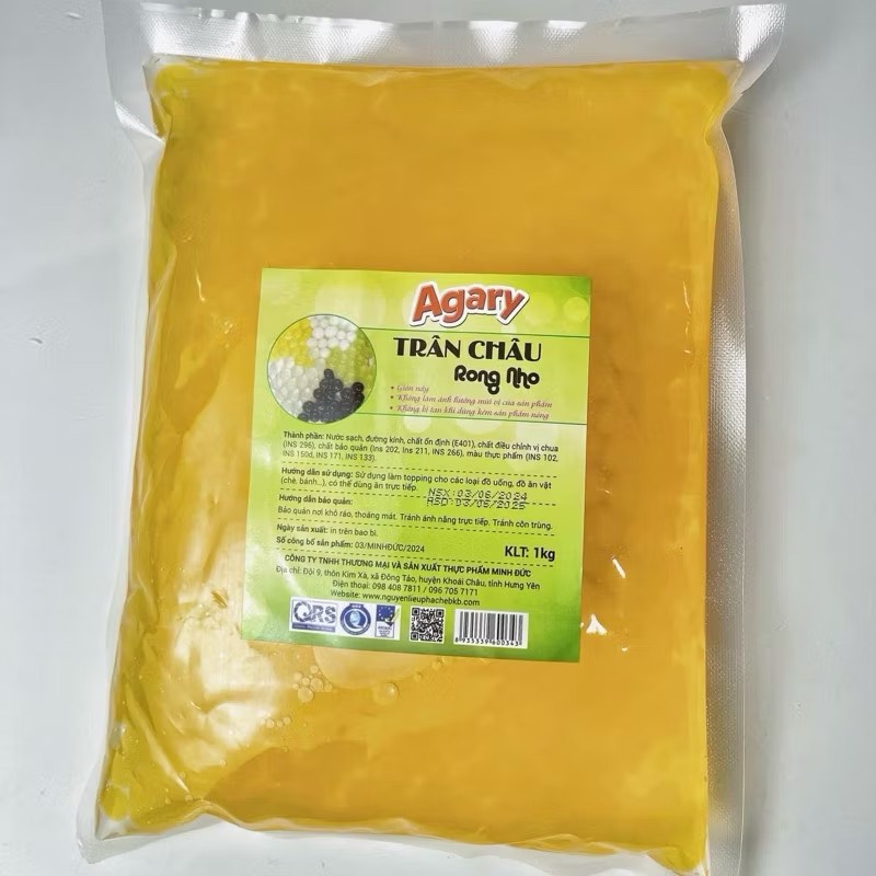 Trân châu Rong Nho Agary túi 1kg