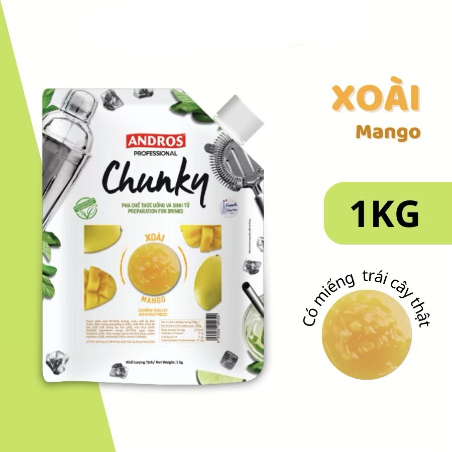Mứt Chunky Xoài túi 1kg