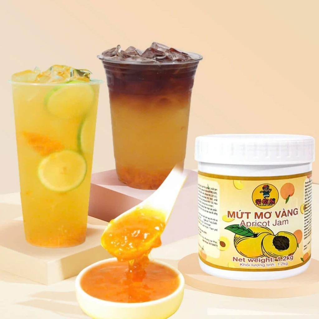 Mứt Mơ Vàng Lermao hũ 1.2kg