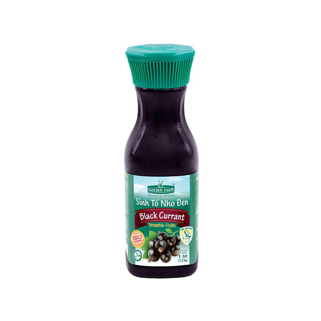 Sinh tố Golden Farm Nho chai 1 lít