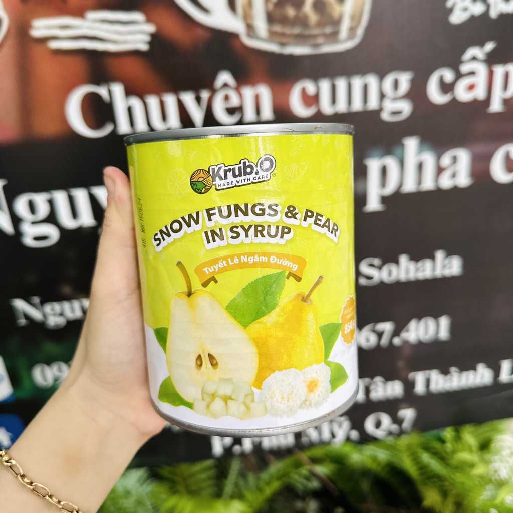 Tuyết Lê ngâm đường Krub.O lon 850g