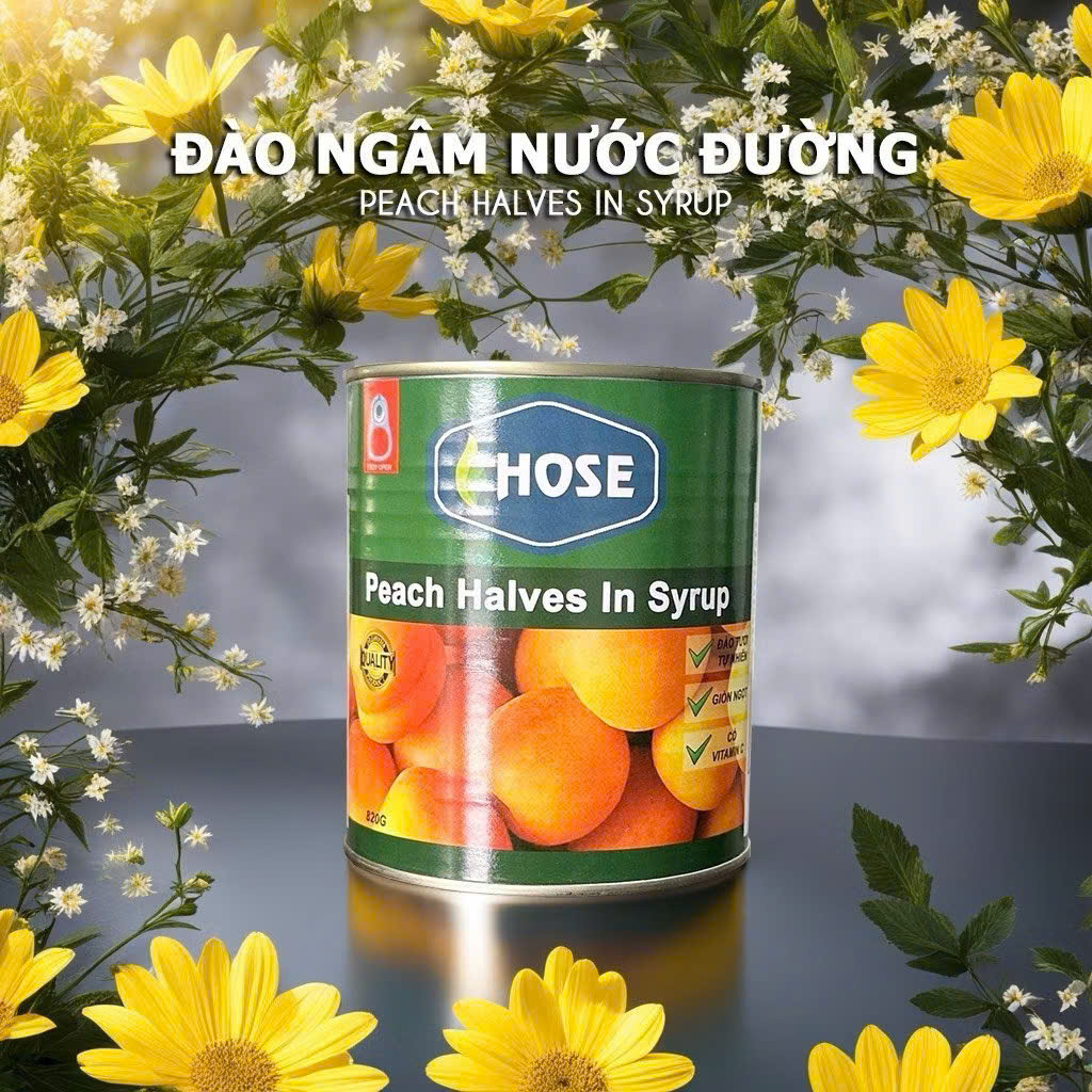 Đào ngâm Hose 820g