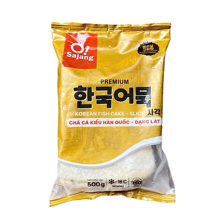 Chả cá Hàn Quốc dạng lát O!Sa jang gói 500g