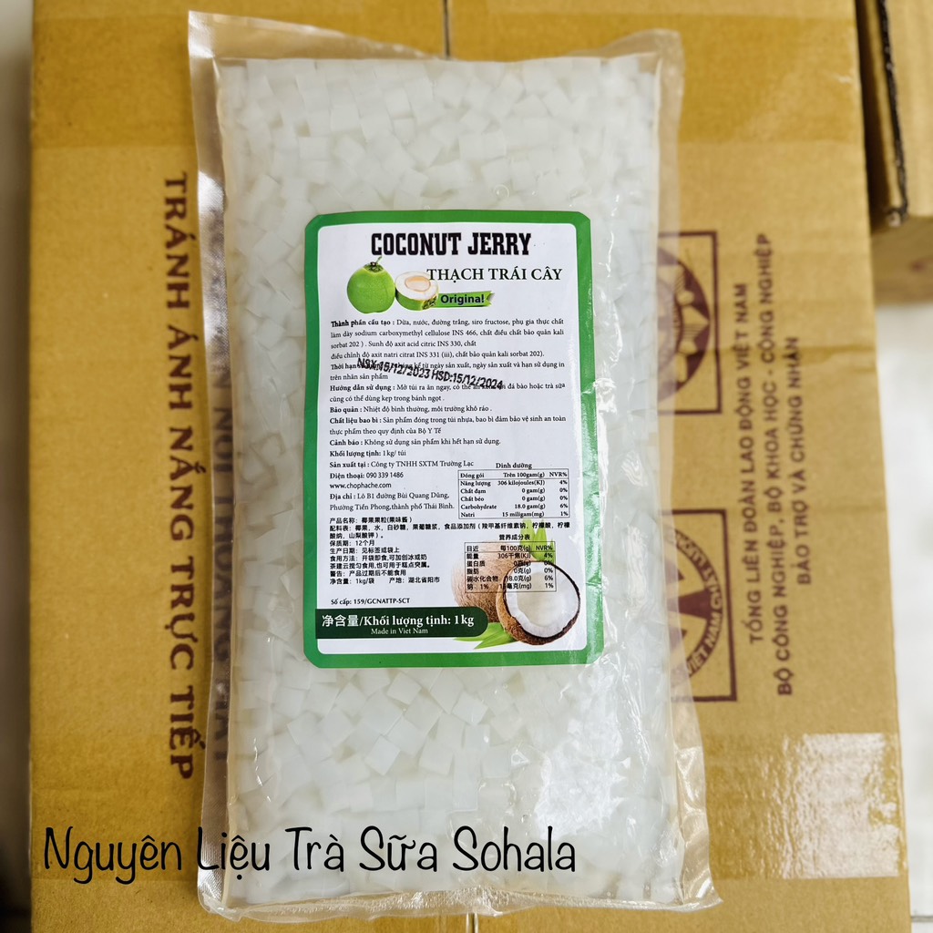 Thạch dừa Coconut Jerry túi 1kg