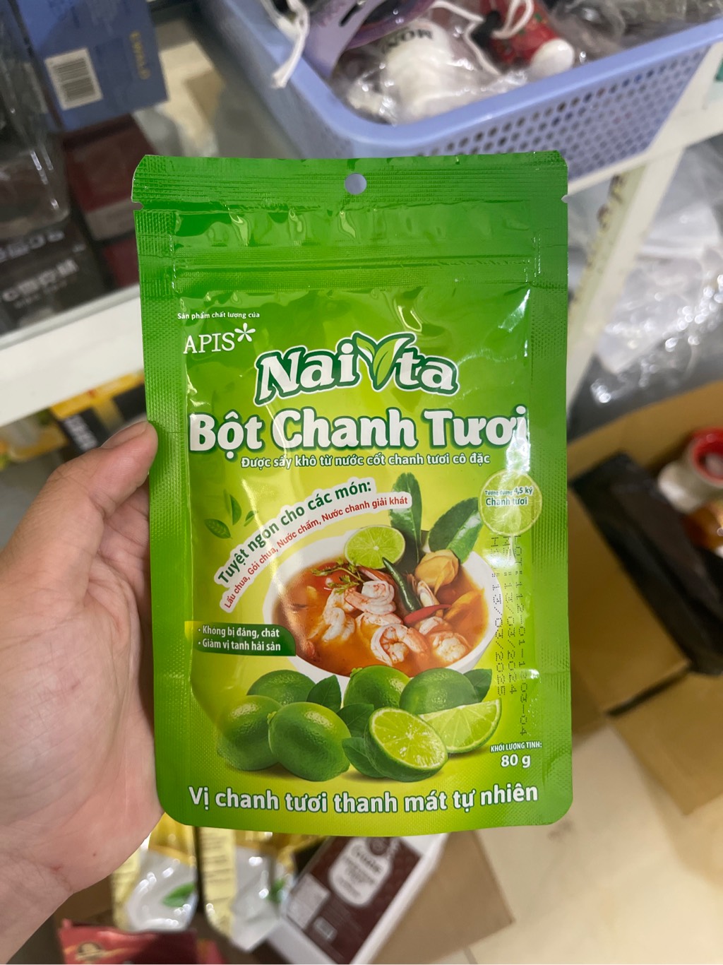 Bột chanh tươi Naita túi 80g