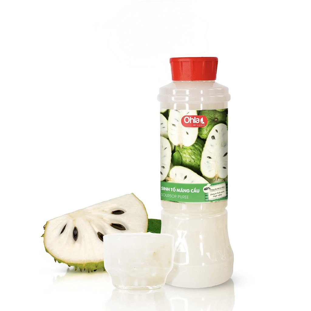 Sinh tố Ohla 40% chai 1 lít - Mãng Cầu