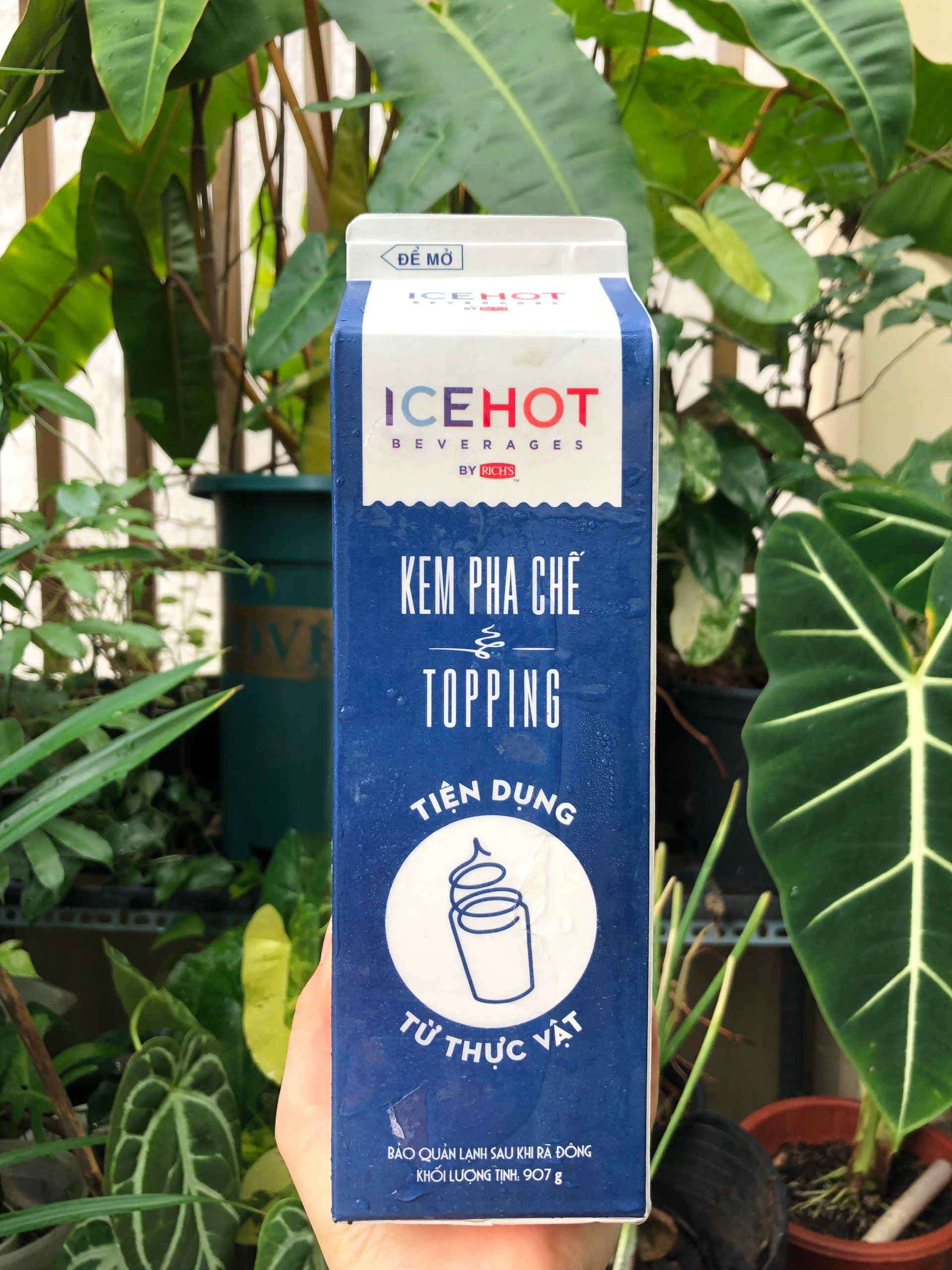Kem pha chế topping ICEHOT Rich's On top 907g