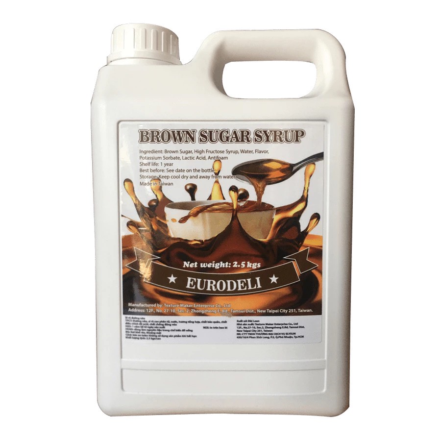 Syrup Đường đen Đài Loan Eurodeli bình 2.5kg