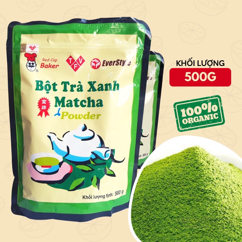 Bột Matcha Đài Loan EverStyle túi 500g