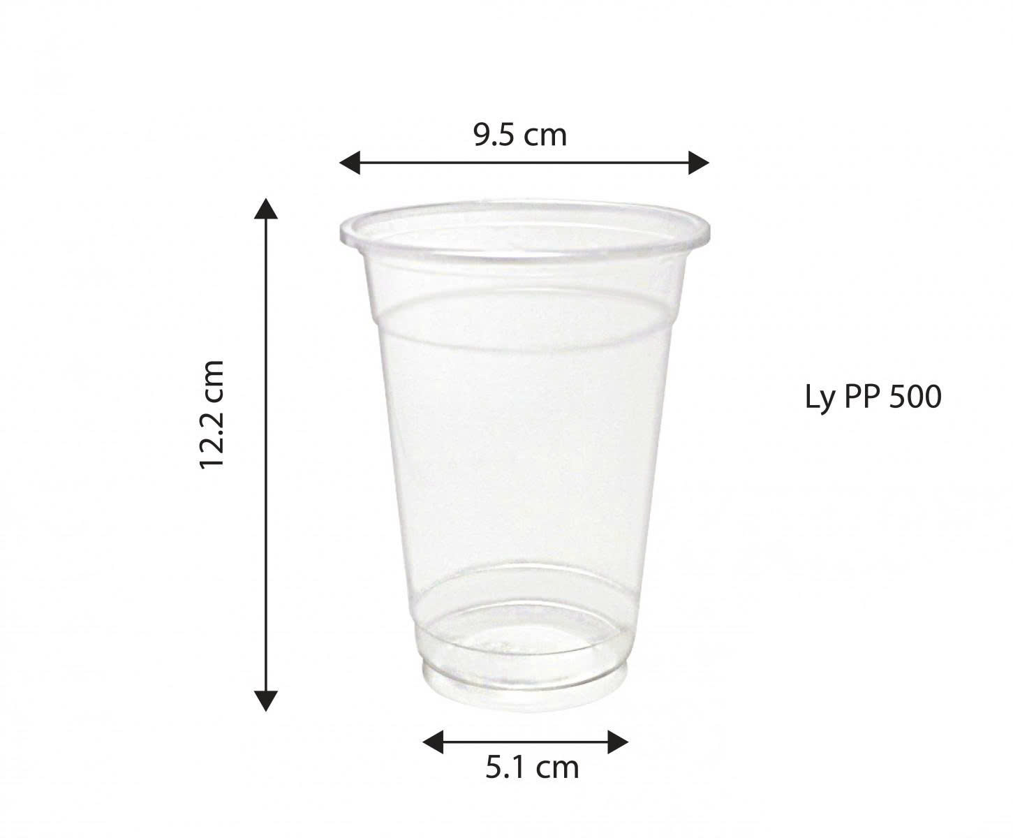 Ly nhựa lốc 50 cái - 500ML