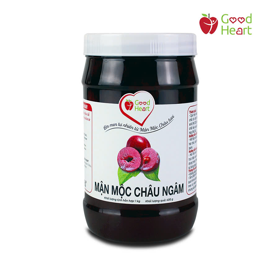 Mận Mộc Châu ngâm đường Good Heart hũ 1kg
