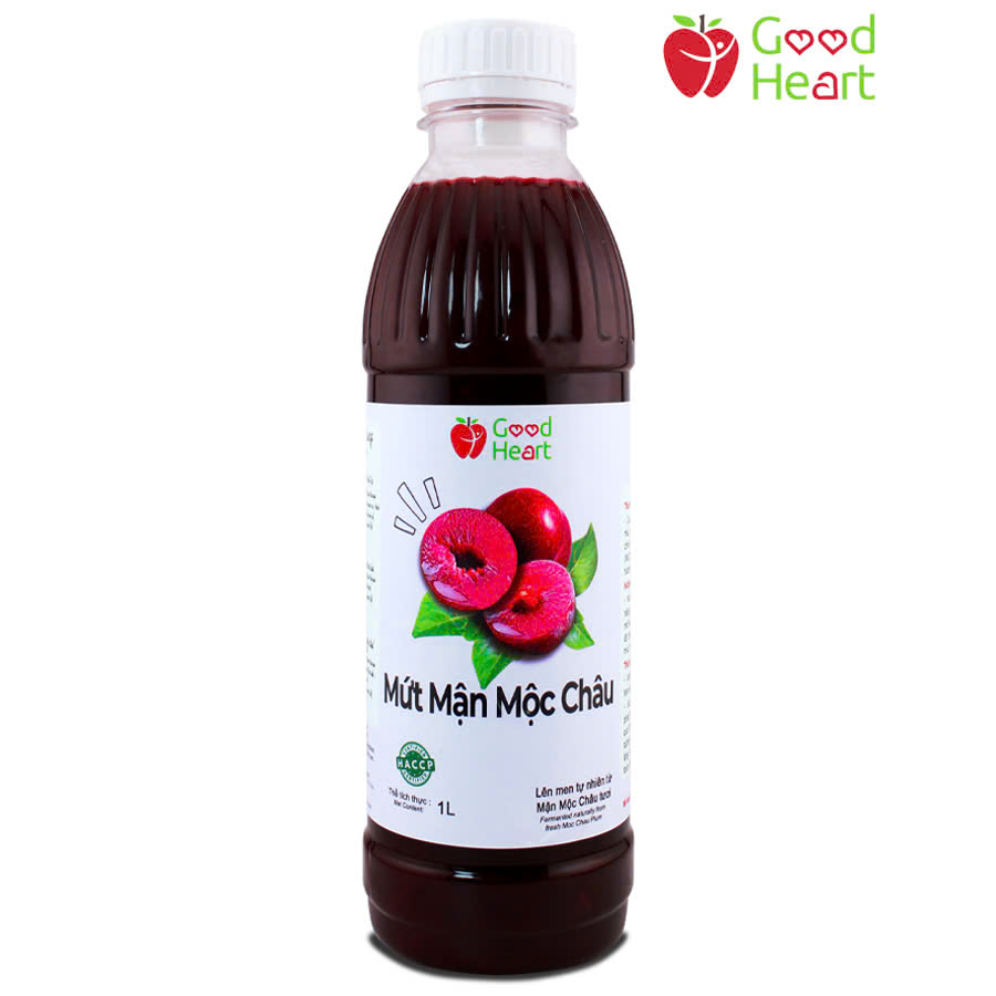 Mứt Mận Mộc Châu Good Heart chai 1 lít