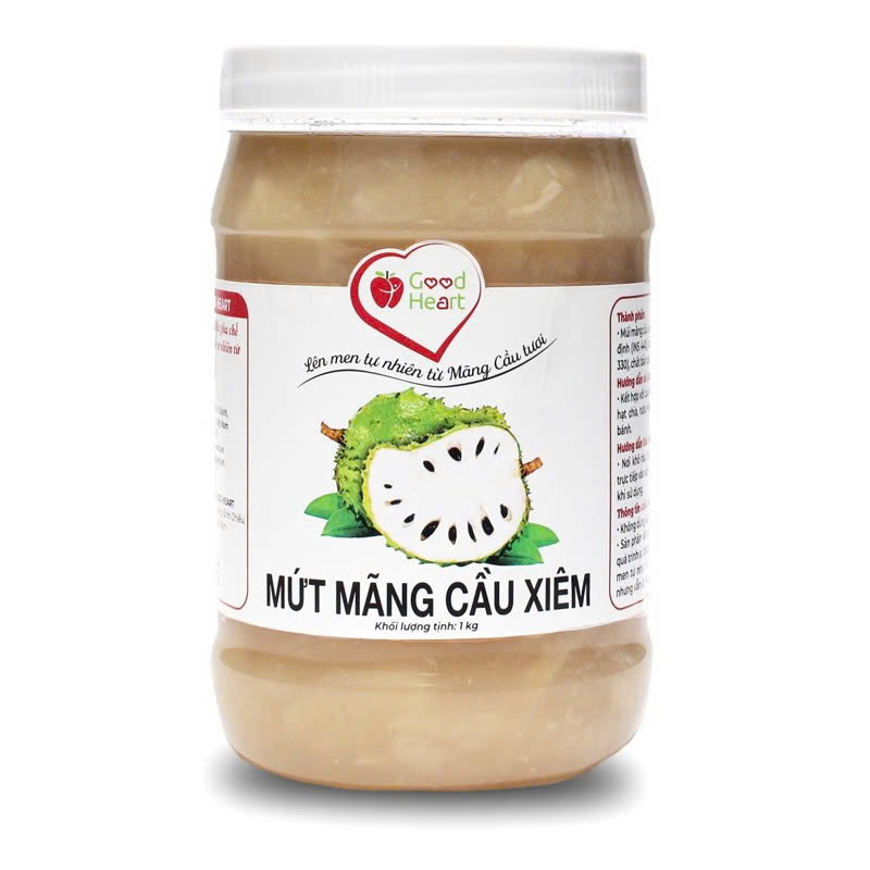 Mứt Mãng Cầu Xiêm Good Heart hũ 1kg