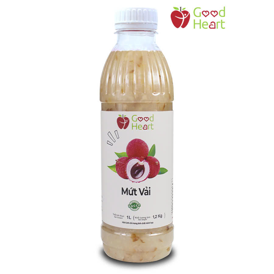 Mứt Vải Good Heart chai 1 Lít