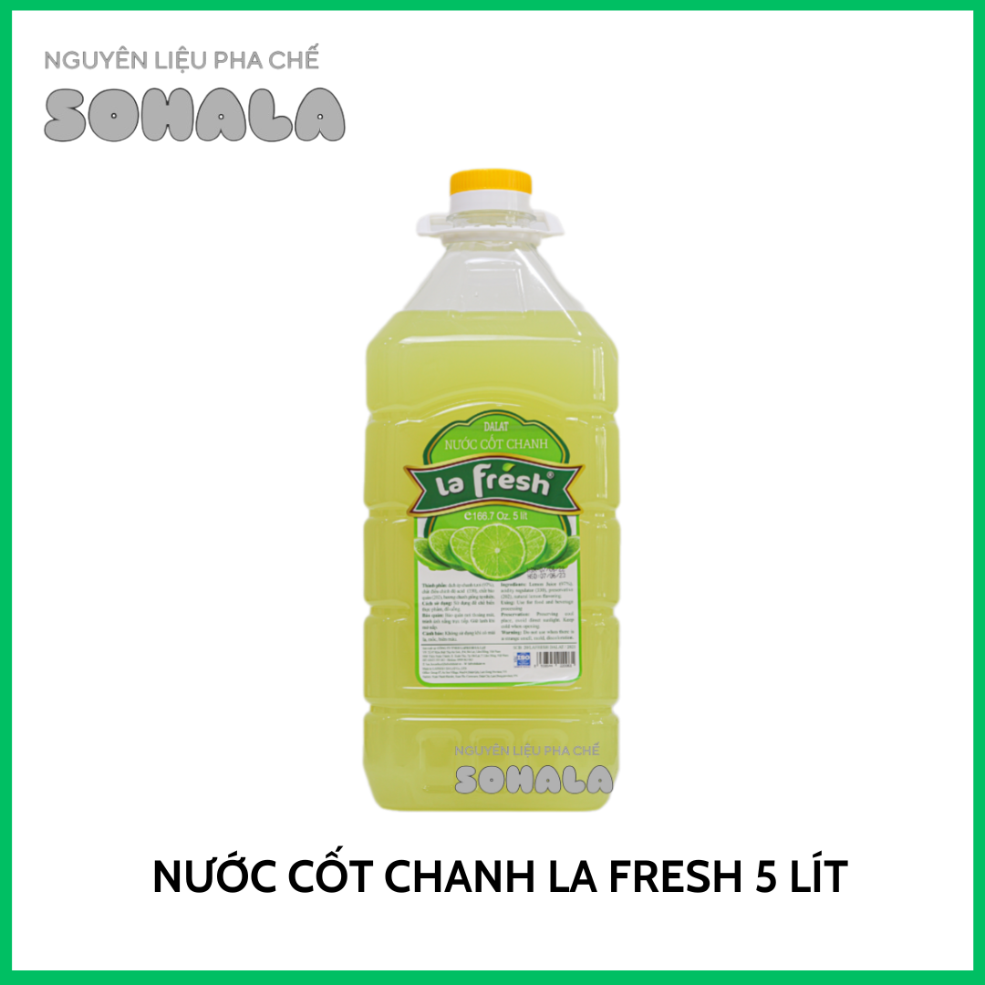 Nước cốt chanh tươi La Fresh bình 5 lít