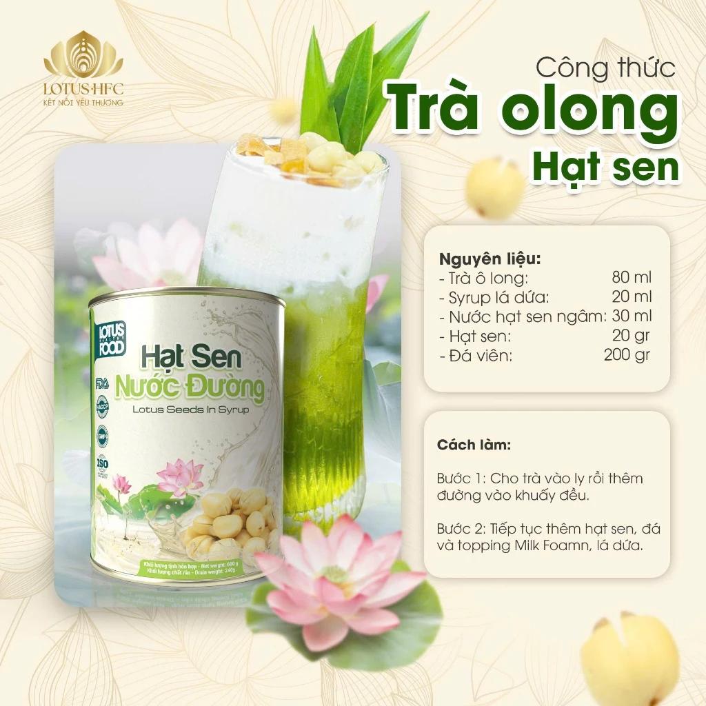 Hạt Sen ngâm nước đường Lotus - lon 600g