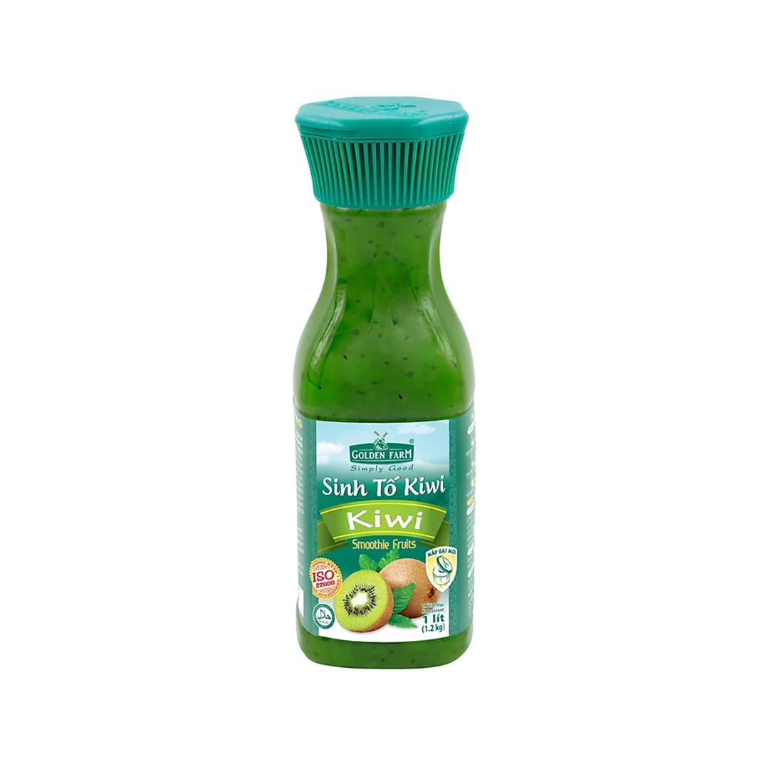 Sinh tố Golden Farm Kiwi chai 1 lít