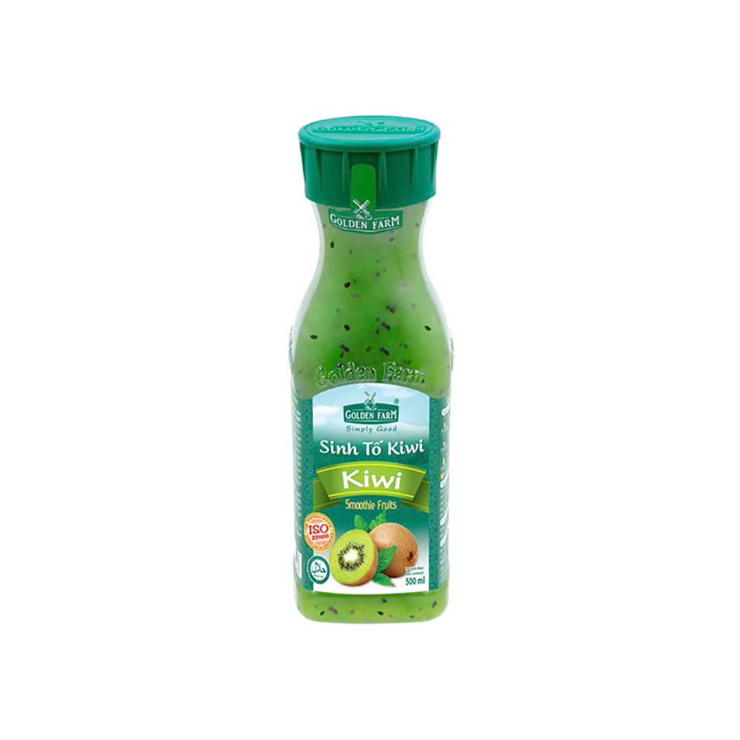 Sinh tố Golden Farm Kiwi chai 500ml
