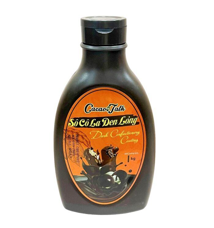 Sốt Ca cao đen lỏng Ca cao Talk chai 1kg
