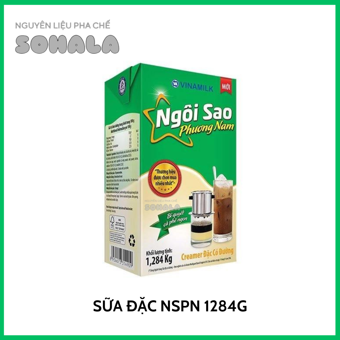Sữa đặc Ngôi Sao Phương Nam xanh lá 1284g