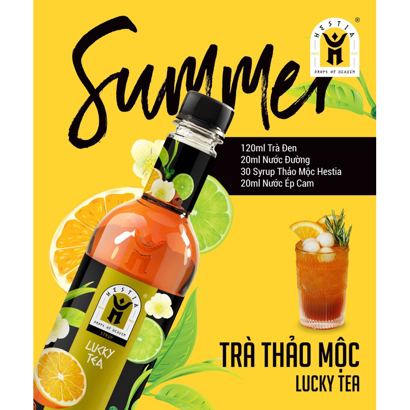Syrup Thảo Mộc (Luckytea) Hestia 750ml