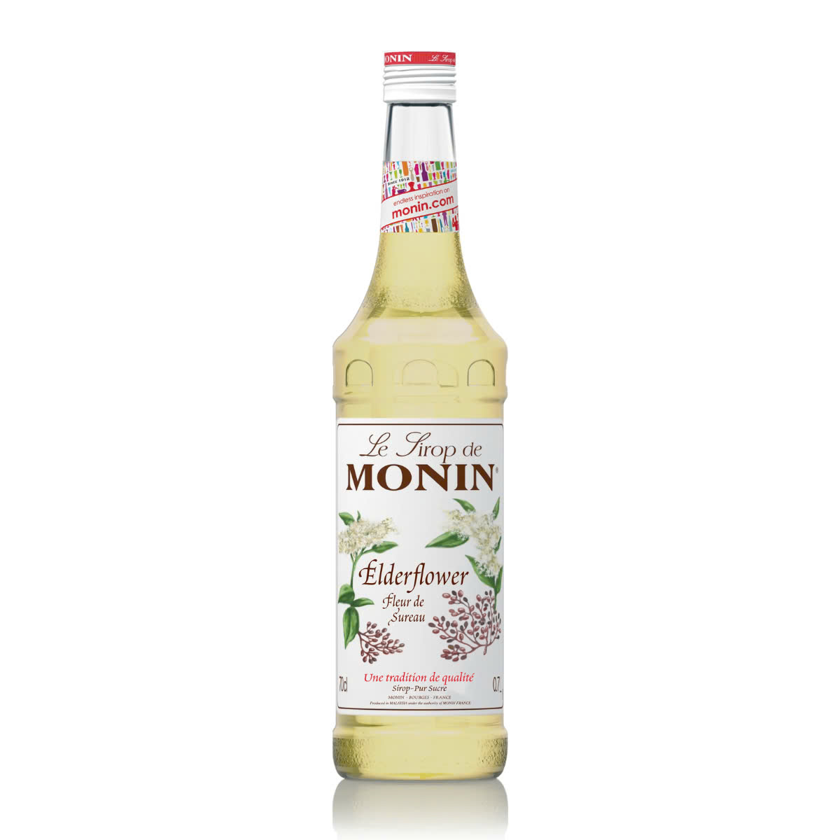 Syrup Monin Elder Flower (Hoa Cơm Cháy) chai 700ml