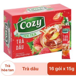 Trà cozy hòa tan hộp 240g (16 gói x 15g) - DÂU