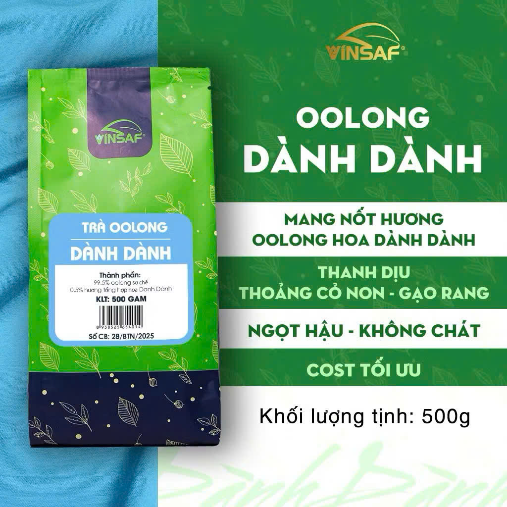 Trà Olong Dành Dành VINSAF túi 500g
