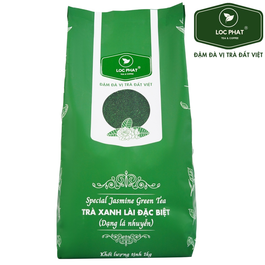 Trà xanh lài đặc biệt lá nhuyễn Lộc Phát túi 1kg