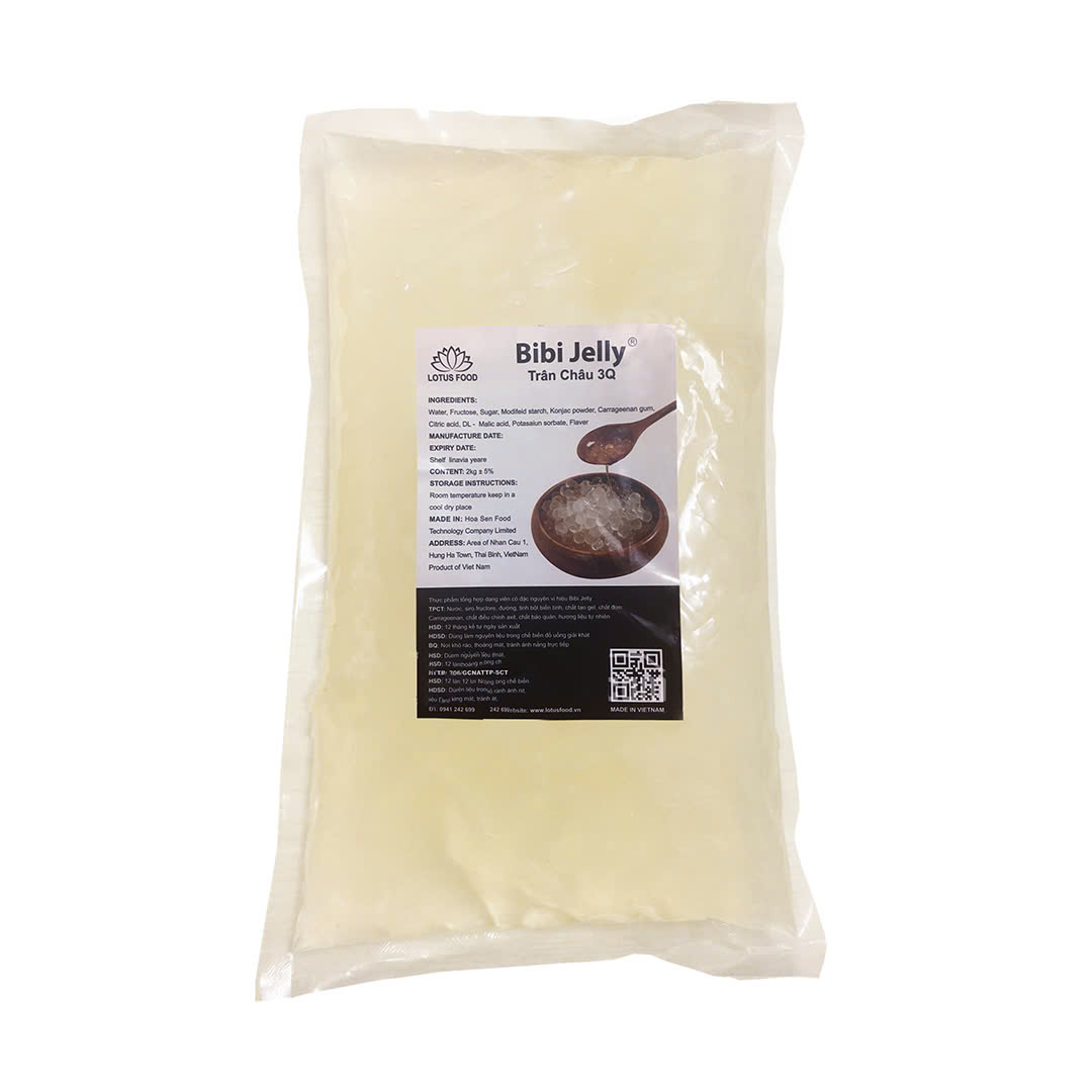 Trân châu 3Q Bibi jelly Trắng 2kg