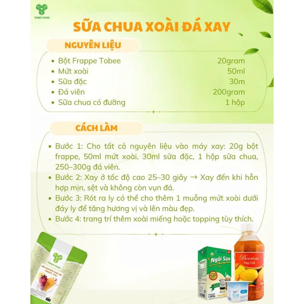 Bột kem béo thực vật Frappe - TP 91 gói 500g
