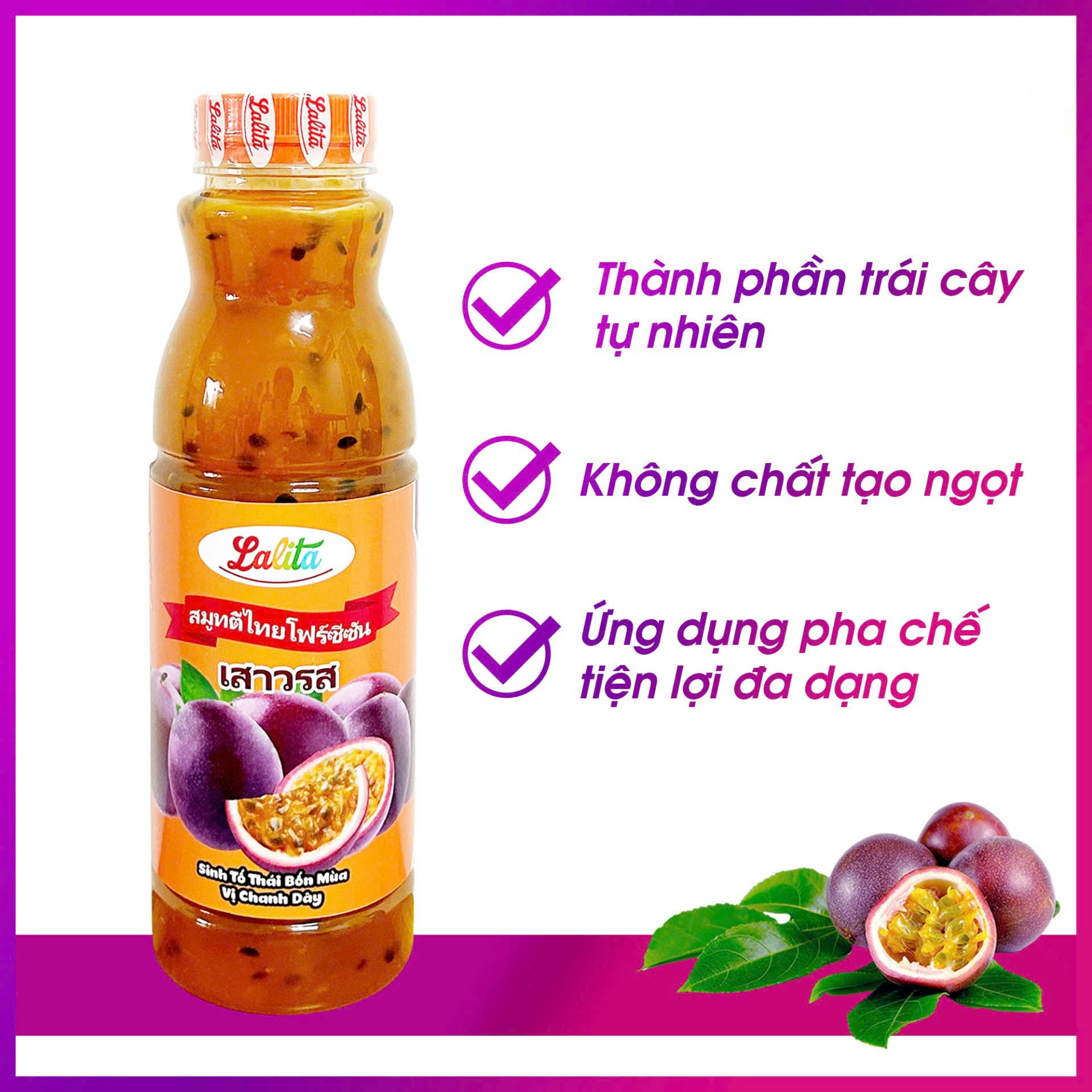 Mứt Lalita 1L Chanh Dây