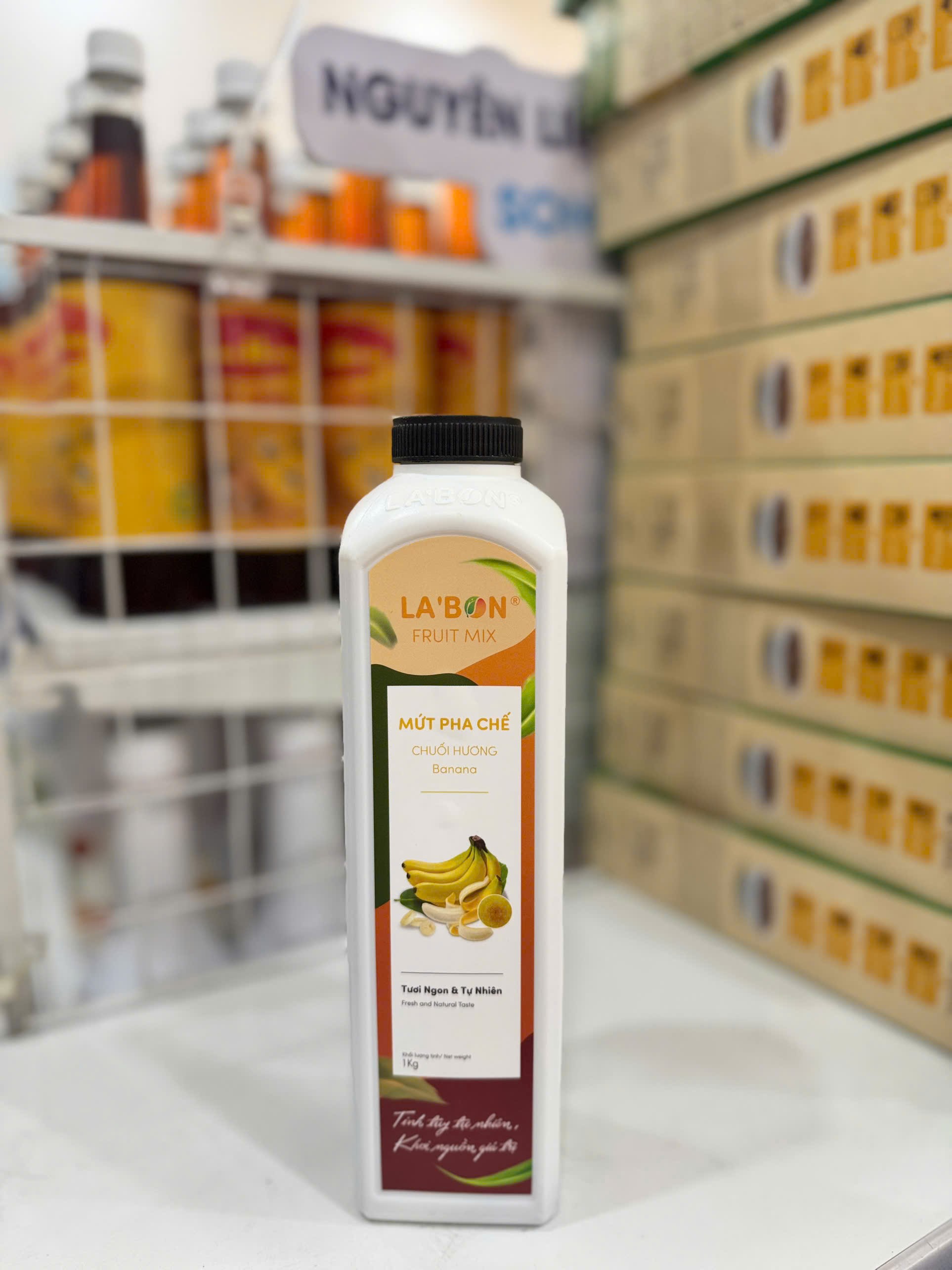 Mứt Chuối Hương LA’BON chai 1kg