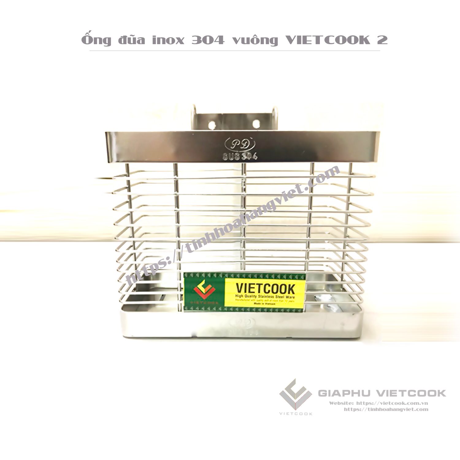 ỐNG ĐŨA VUÔNG INOX SUS304 VIETCOOK hàng cao cấp, giá tốt cho mọi nhà ...