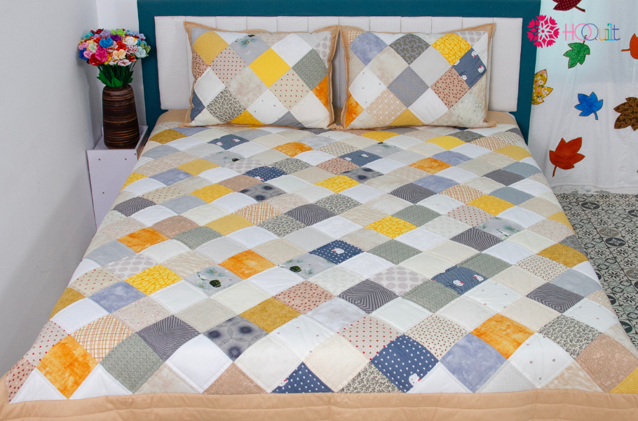 Chần mí – Định hình và làm nổi bật từng đường ghép trong quilting