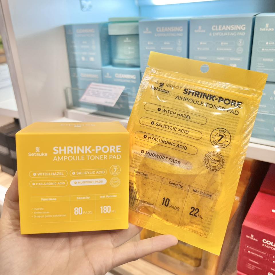 [HÀNG TẶNG KHÔNG BÁN] Gói mini Toner Pad & Cleansing Pad Setsuka dưỡng ẩm, làm sạch, tẩy trang 10 miếng/gói