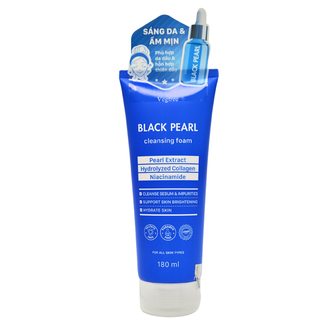 VEGTREE Sữa Rửa Mặt Làm Sạch Sâu, Hỗ Trợ Dưỡng Da Chuyên Biệt phù hợp da dầu & hỗn hợp thiên dầu 180ml