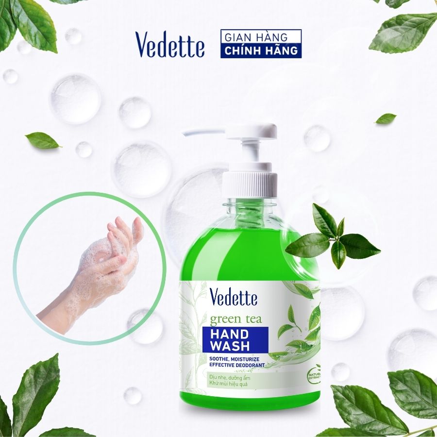 Nước rửa tay Trà Xanh 500ml