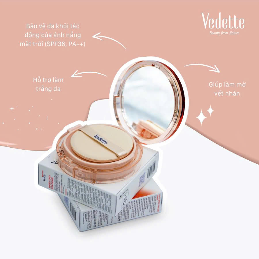 Phấn nước dưỡng ẩm có độ che phủ cao và hiệu ứng căng bóng AMPOULE COVER GLOW CUSHION