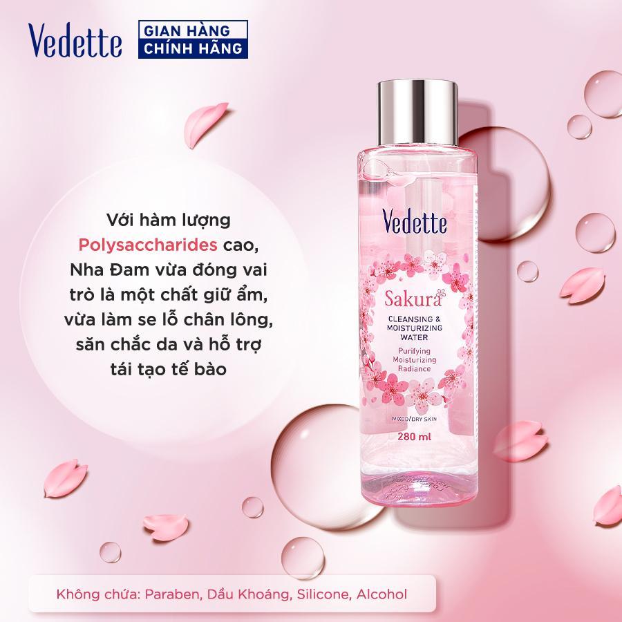Toner Nước cân bằng dịu nhẹ Vedette hương Hoa Anh Đào 280ml (TPMA293)