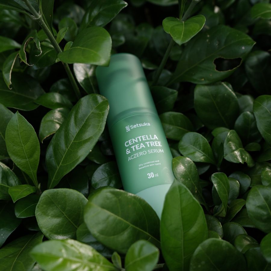 Serum/ Tinh Chất Rau má & Tràm trà Setsuka Ngừa Mụn, Dưỡng Ẩm Phục Hồi cho da dầu mụn nhạy cảm 30ml