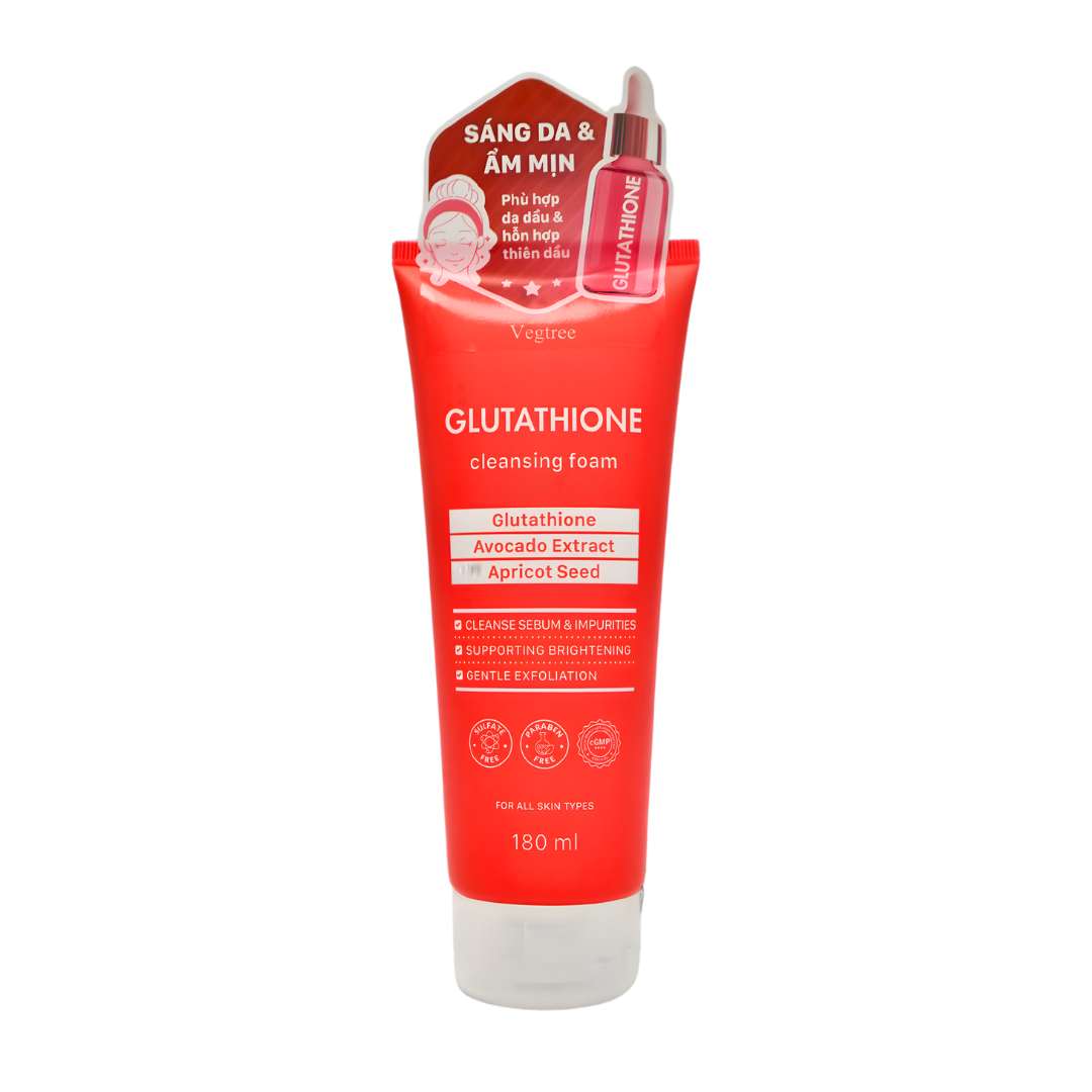 VEGTREE Sữa Rửa Mặt Làm Sạch Sâu, Hỗ Trợ Dưỡng Da Chuyên Biệt phù hợp da dầu & hỗn hợp thiên dầu 180ml