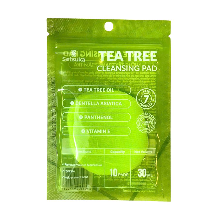 [HÀNG TẶNG KHÔNG BÁN] Gói mini Toner Pad & Cleansing Pad Setsuka dưỡng ẩm, làm sạch, tẩy trang 10 miếng/gói