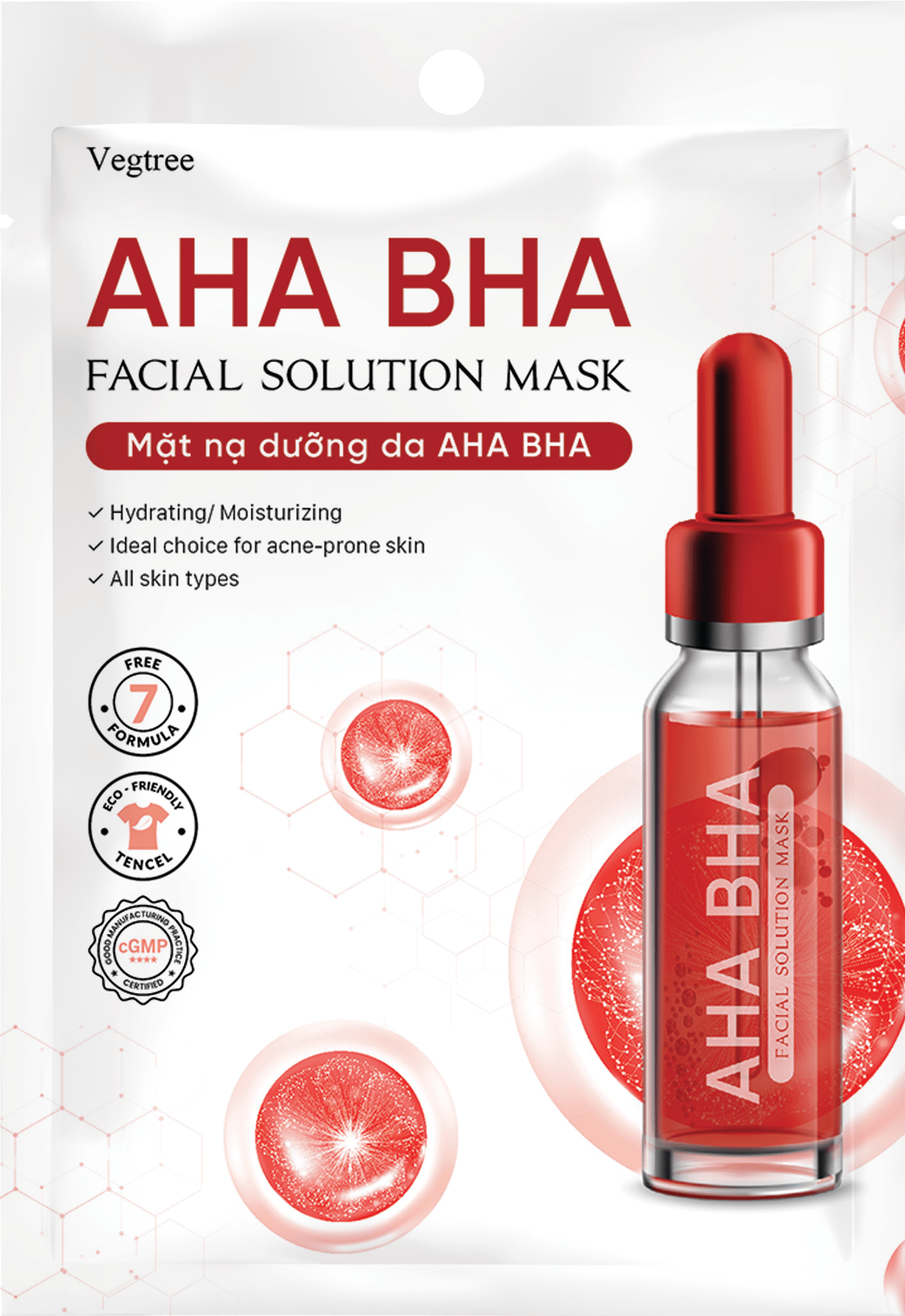 Mặt nạ Vegtree dưỡng trắng da, đều màu da, cấp ẩm, se khít lỗ chân lông 25ml/miếng