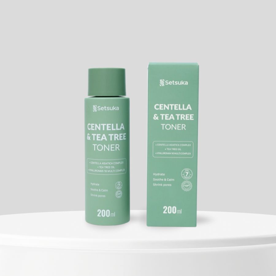 Toner Rau má & Tràm trà Setsuka Dưỡng Ẩm, Làm Dịu Da dầu mụn, se khít lỗ chân lông 200ml